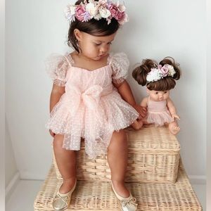 Pink Rose Baby Girl Romper